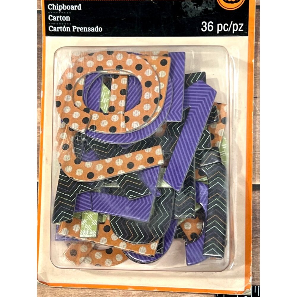 Recollections Halloween Chipboard Letters 36 Pc Set 10293060